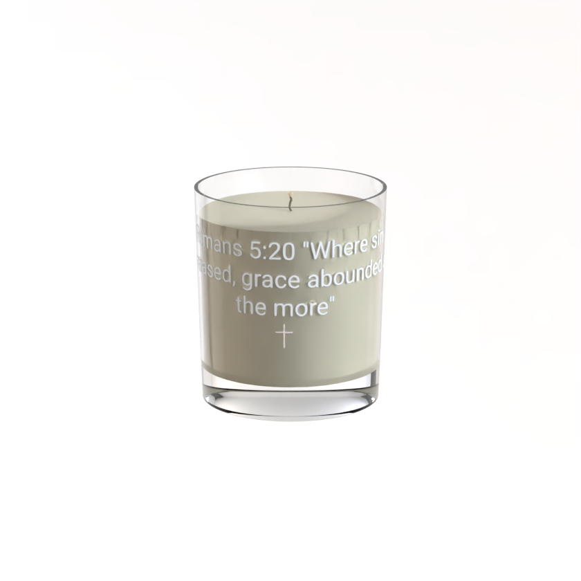 200g Clear Candle ‘Secret Garden’