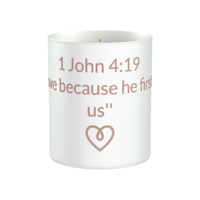 1 John 4:19 Candle